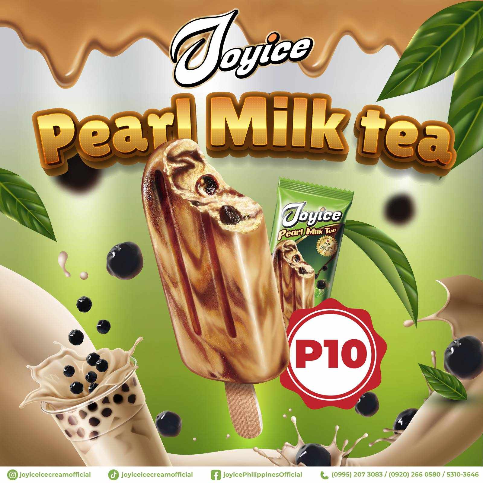 JOYICE launches PEARL MILK TEA flavored ice cream for only P10 SRP